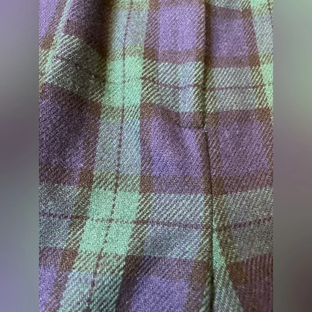 Vintage '80s/90s Savannah Blackwatch Plaid High Waist Mom Shorts Wool Blend XS/S